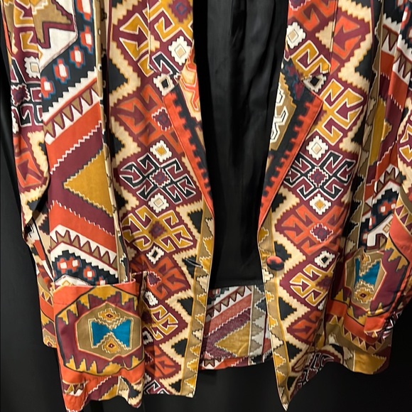 Colorful Geometric Pattern Blazer - Picture 2 of 4